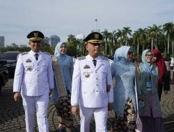 Pelantikan Serentak di Istana, Bambang-Rafieq Resmi Pimpin Metro