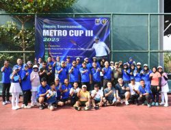 Resmi Dibuka! Wali Kota Metro Dukung Penuh Pembinaan Atlet di Tennis Tournament Metro Cup III 2025